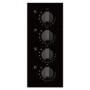 electriQ Ceramic 60cm Black Glass Hob With Knob Control 