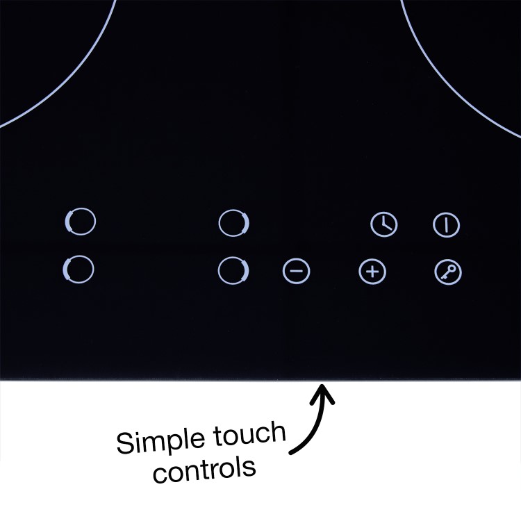 electriQ 60cm 4 Zone Induction Touch Control Hob