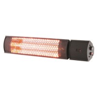 electriQ Wall Mounted Electric Patio Heater - 2kW with Remote Control electriQ Wall Mounted Electric Patio Heater - 2kW with Remote Control
