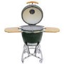 Boss Grill The Egg XL - 22 Inch Ceramic Kamado Style Charcoal Smoker BBQ Grill - In Green