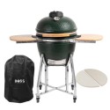 EIQGREGG Boss Grill The Egg - 18 Inch Ceramic Kamado Style Charcoal Egg BBQ Grill - Green