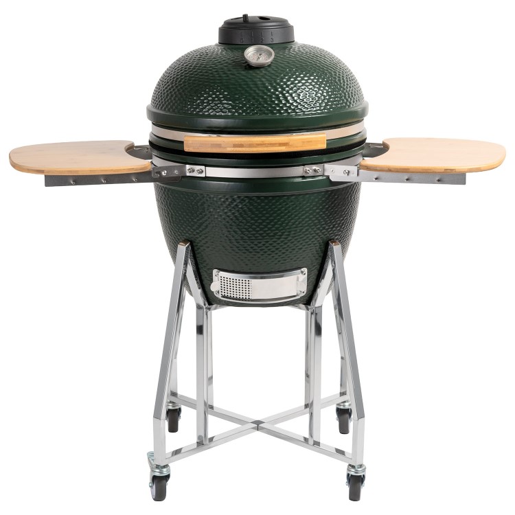 Boss Grill The Egg - 18 Inch Ceramic Kamado Style Charcoal Egg BBQ Grill - Green