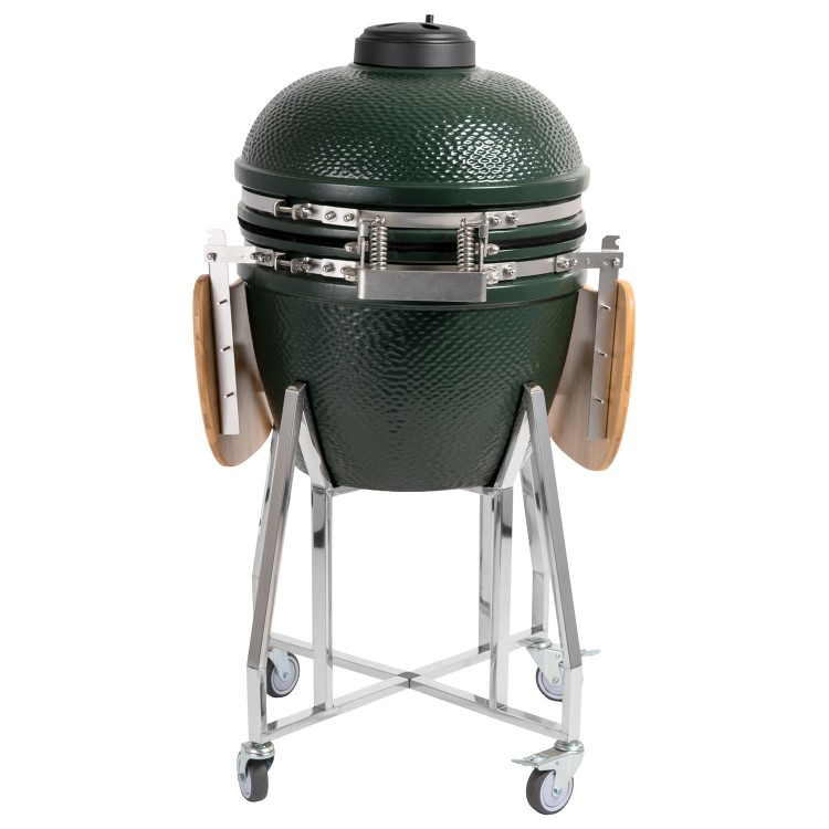 Boss Grill The Egg - 18 Inch Ceramic Kamado Style Charcoal Egg BBQ Grill - Green