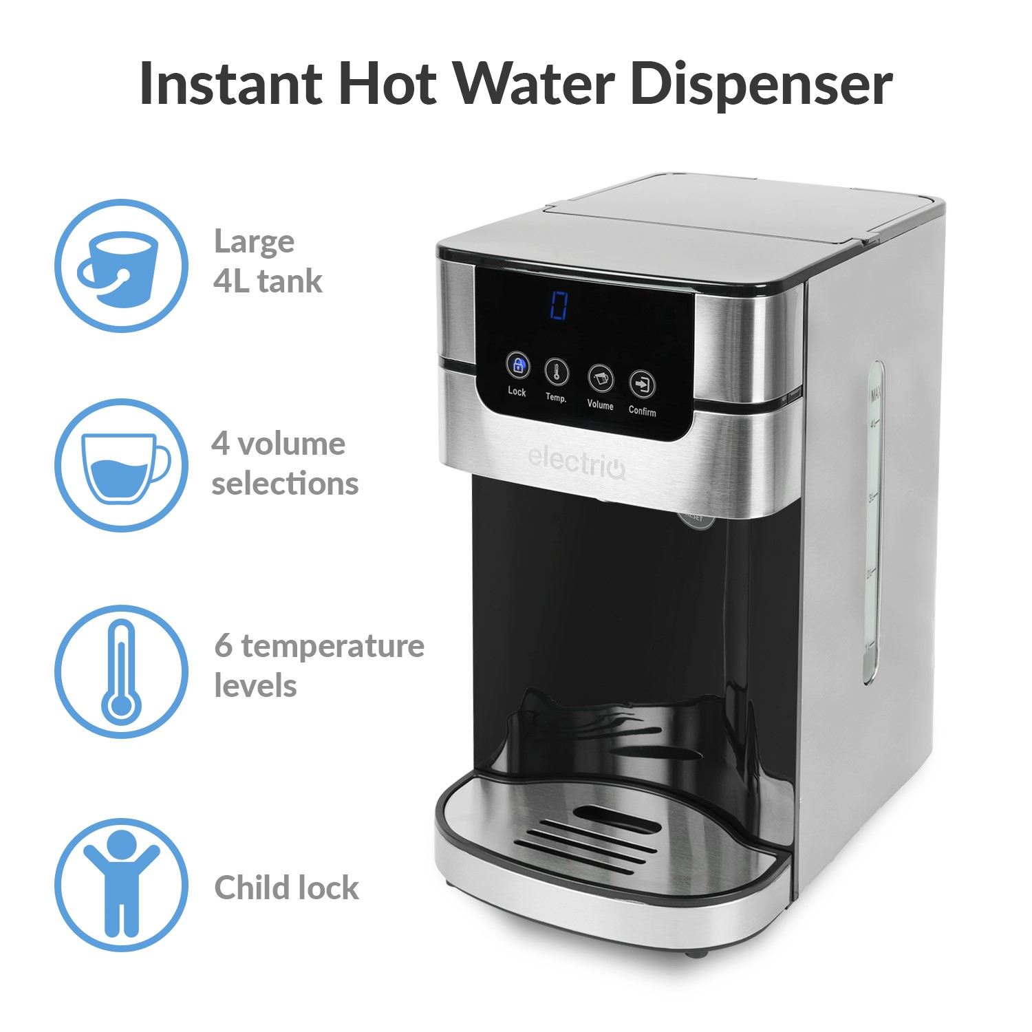 ElectriQ 4L Instant Hot Water Dispenser 
