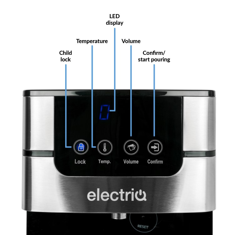 electriQ 4L Instant Hot Water Dispenser - Stainless Steel