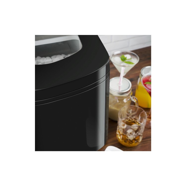 Refurbished electriQ EIQICEMBL Countertop Ice Maker Black