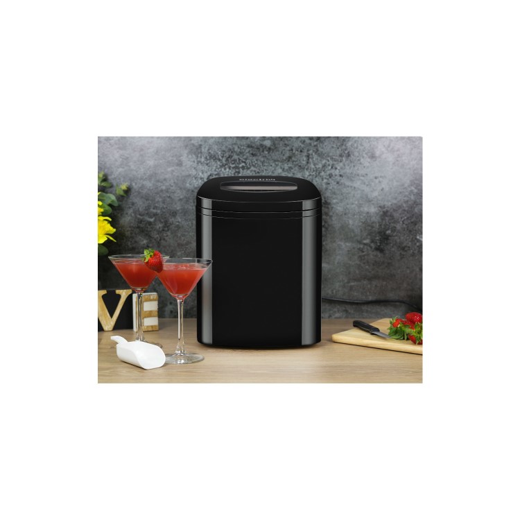 Refurbished electriQ EIQICEMBL Countertop Ice Maker Black