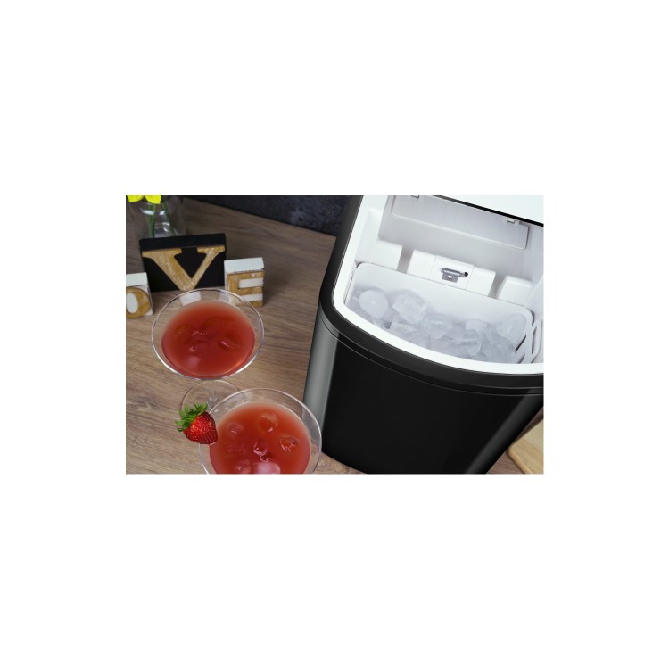 Refurbished electriQ EIQICEMBL Countertop Ice Maker Black