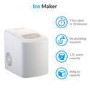 Refurbished electriQ EIQICEMWH Counter Top Ice Maker Machine White