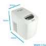 Refurbished electriQ EIQICEMWH Counter Top Ice Maker Machine White