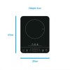 electriQ Single Zone Portable Induction Hob