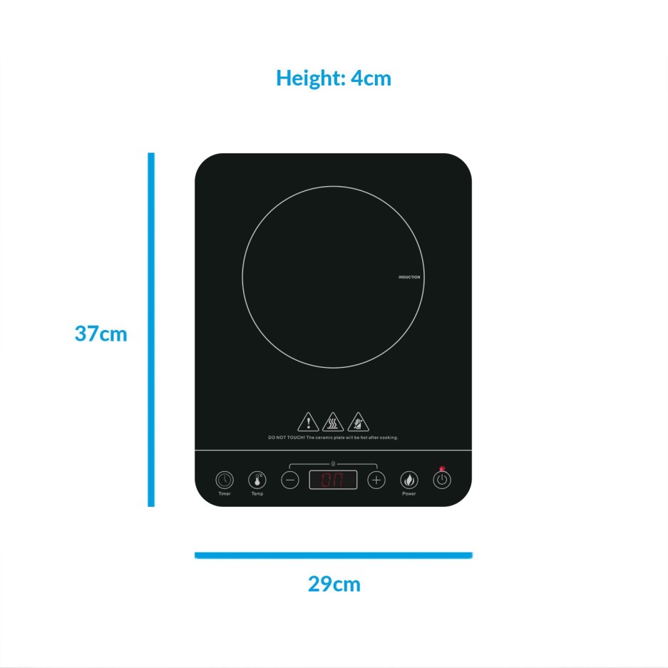 electriQ Single Zone Portable Induction Hob BuyItDirect.ie