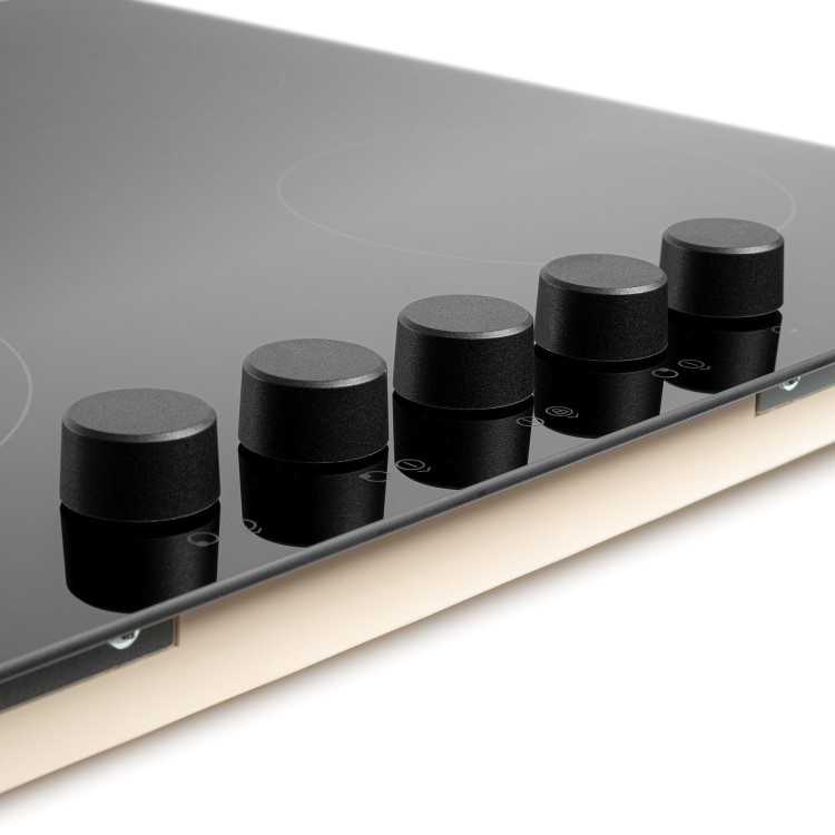 electriQ 60cm Induction Hob with Knob Controls - Plug and Play