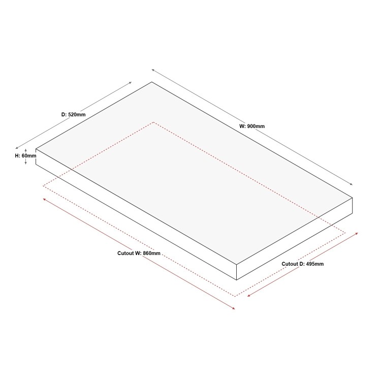 electriQ 90cm 5 Zone Induction Hob