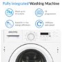 Refurbished electriQ EIQINTWM147 Integrated 7KG 1400 Spin Washing Machine