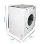 Refurbished electriQ EIQINTWM147 Integrated 7KG 1400 Spin Washing Machine White