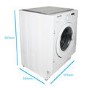 Refurbished electriQ EIQINTWM147 Integrated 7KG 1400 Spin Washing Machine