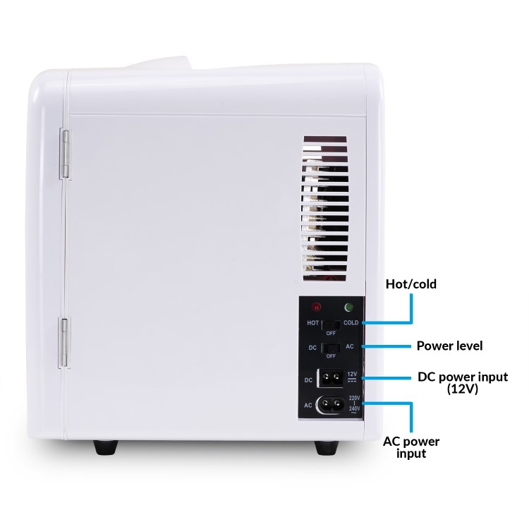 Refurbished electriQ EIQMINIFRIDGE Freestanding 4 Litre Mini Fridge