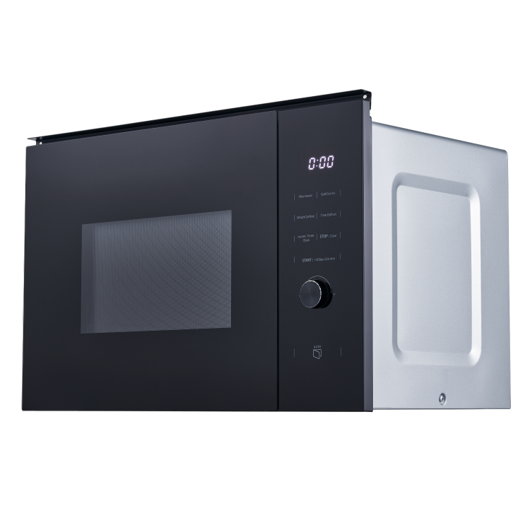 electriQ 25L 900W Built-In Microwave with Grill - Black