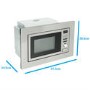 Refurbished electriQ EIQMOGBI20 Built In 20L with Grill 800W Microwave Stainless Steel