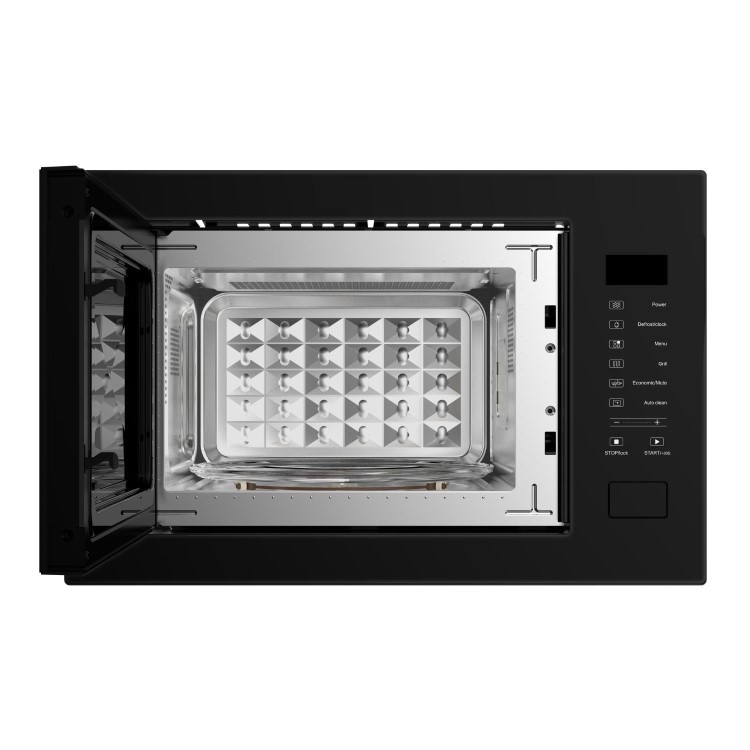 Refurbished 25L Built-in Microwave with Grill - Black