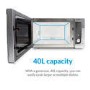 electriQ Digital 40L 1000W Freestanding Combination Microwave in Stainless Steel