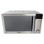 GRADE A1 - ElectriQ 20L Freestanding 800W Microwave Oven with Grill in Stainless Steel with Digital Display 
