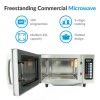 Refurbished electriQ EIQMWCOM25 25L 1000W Programmable Commercial Kitchen Freestanding Microwave for Catering