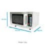 electriQ Commercial 25l Stainless Steel Microwave