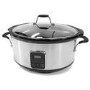 electriQ 6.2L Slow Cooker with Digital LED Display & Cool Touch Handles - Stainless Steel 