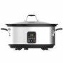 electriQ 6.2L Slow Cooker with Digital LED Display & Cool Touch Handles - Stainless Steel 