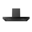 EIQSLIM90LEDMAXBK electriQ 90cm Slimline Cooker Hood with Touch Controls and High Extraction Rate - Black