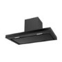 electriQ 90cm Slimline Cooker Hood with Touch Controls and High Extraction Rate - Black