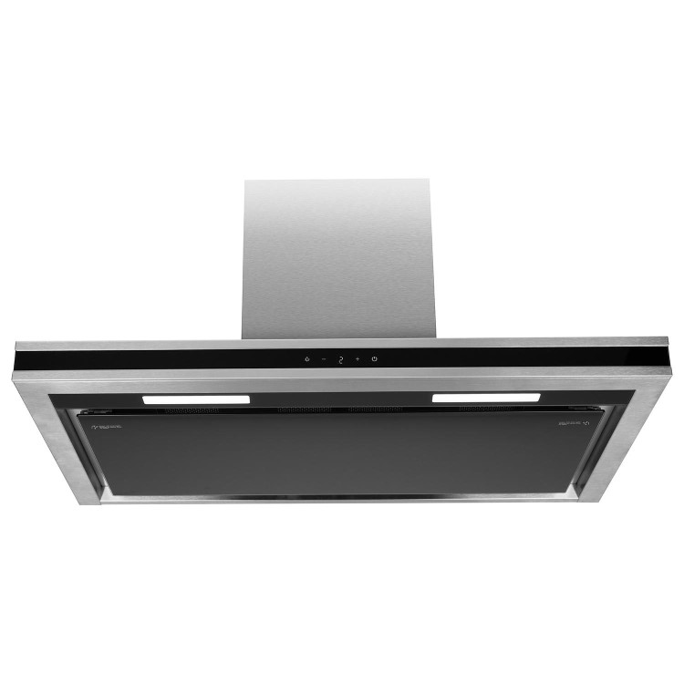 Refurbished electriQ EIQSLIM90LEDMAX 90cm Slimline Touch Cooker Hood Stainless Steel
