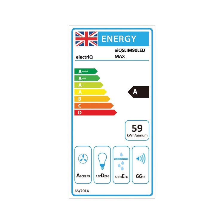 Refurbished 90cm Slimline Touch Cooker Hood  Stainless Steel