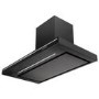 Refurbished electriQ EIQSLIM90LED 90cm Slimline Chimney Hood Black 