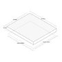 electriQ 60cm Sealed Plate Hob - Stainless Steel