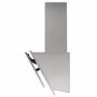 electriQ 60cm Angled Chimney Cooker Hood - Stainless Steel