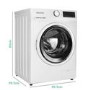 electriQ 12kg 1400rpm Washing Machine - White