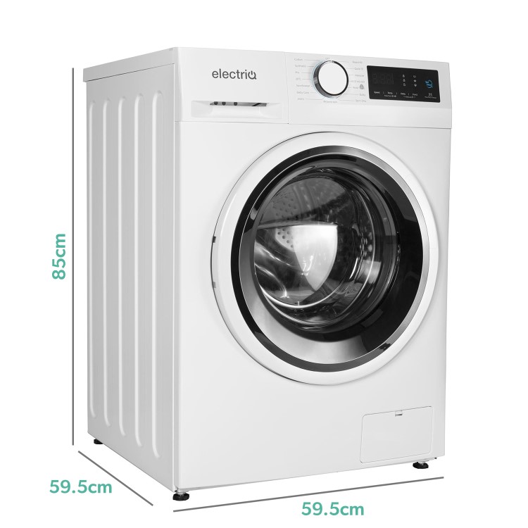 electriQ 12kg 1400rpm Washing Machine - White