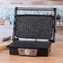 Salter EK2132MG Megastone Health Grill & Panini Maker - Stainless Steel