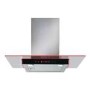 CDA 70cm Flat Glass Chimney Hood with LED Edge Lighting - Stainless Steel