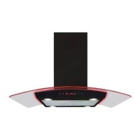 Refurbished CDA EKPK90BL 90cm Curved Glass Chimney Cooker Hood