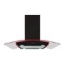 Refurbished CDA EKPK90BL 90cm Curved Glass Chimney Cooker Hood