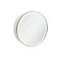 GRADE A1 - Brass Sliding Mirrored Bathroom Cabinet with Lights 600 x 600mm - Elara