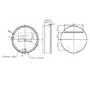 GRADE A1 - Brass Sliding Mirrored Bathroom Cabinet with Lights 600 x 600mm - Elara