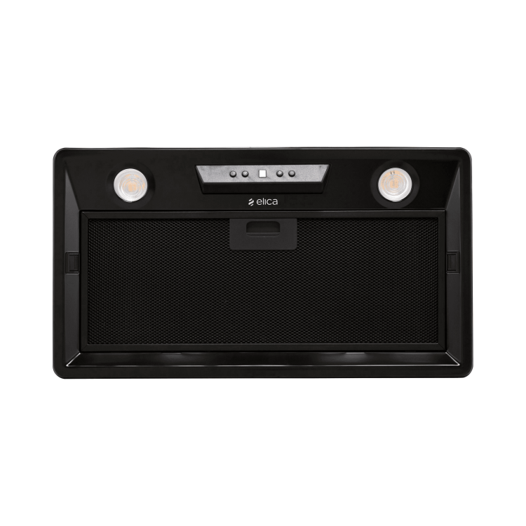 Elica 60cm Canopy Cooker Hood - Black