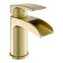 ONLY OPENED - Brushed Brass Mono Basin Mixer Tap - Elina