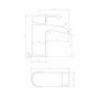 ONLY OPENED - Brushed Brass Mono Basin Mixer Tap - Elina