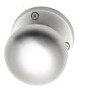 Internal Silver Satin Chrome Bathroom Knob Door Handle with Lock, Latch and Hinges Pack - 65mm Latch - Elbe - XL Joinery